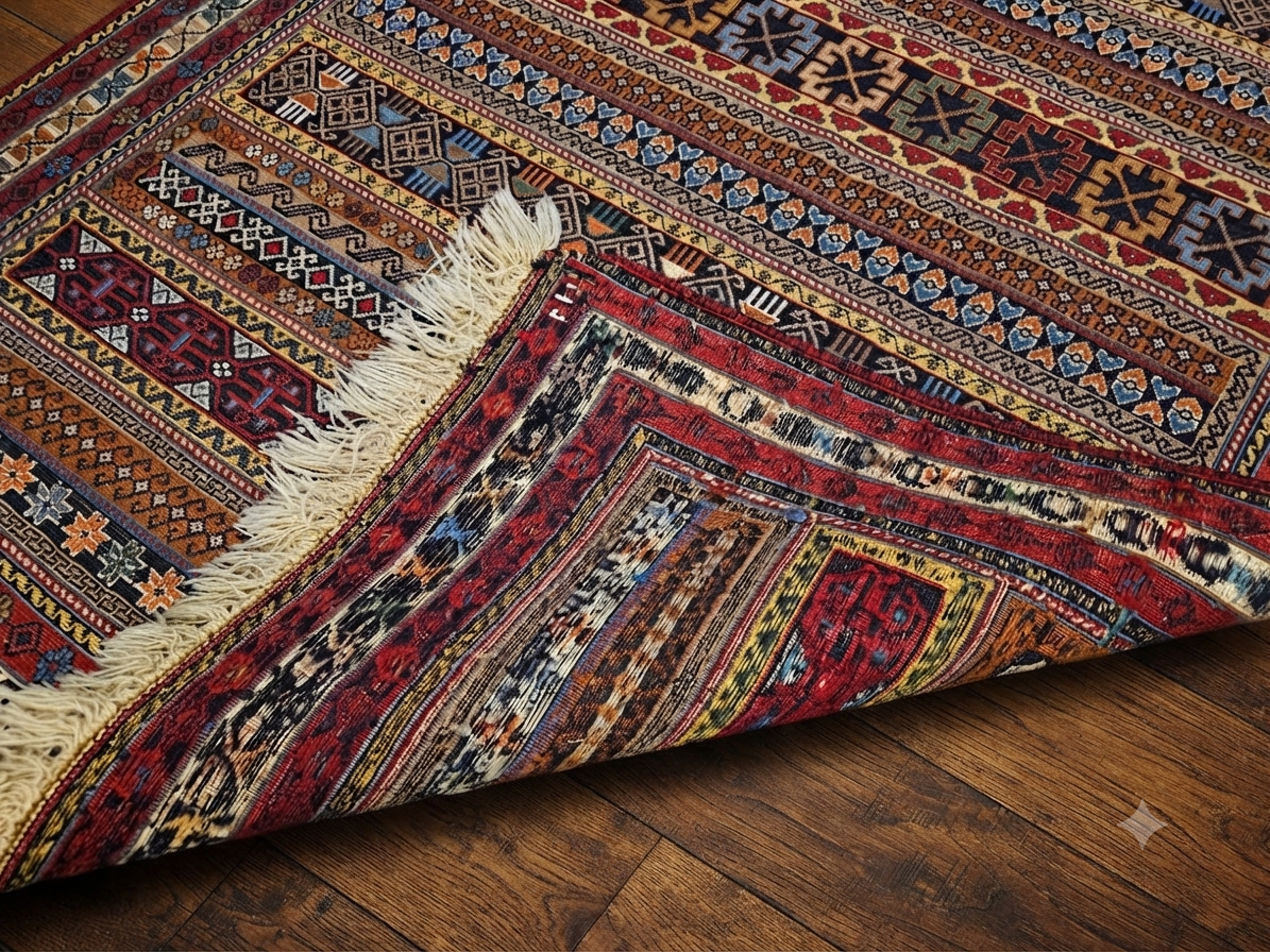 Beautiful tribal handmade Iranian kilim Rug