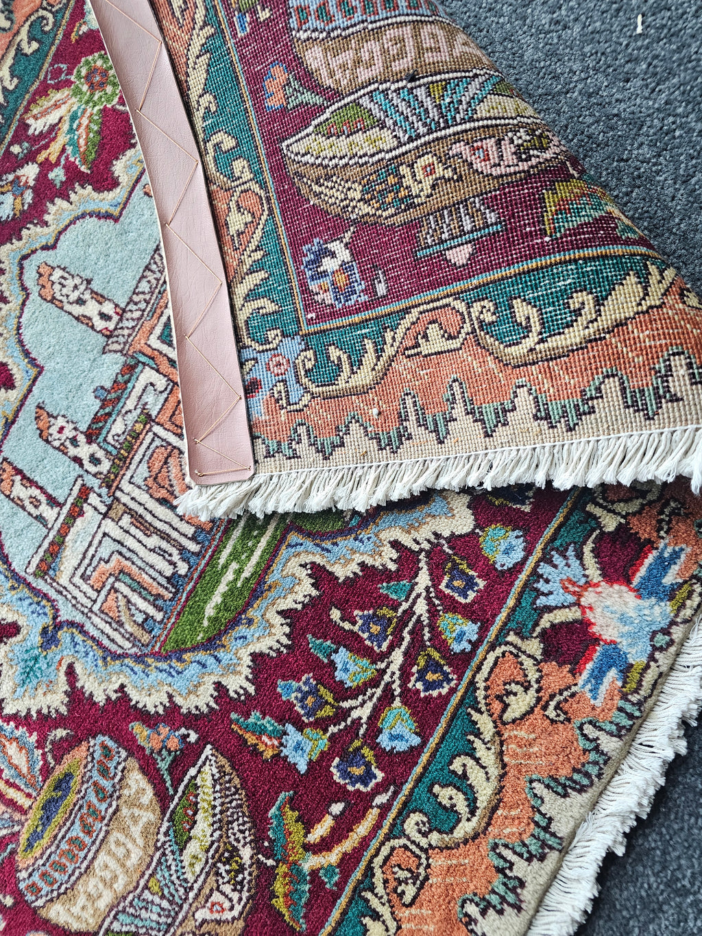 Beautiful handmade Perspolis pictorial Persian wall Rug made in Iran