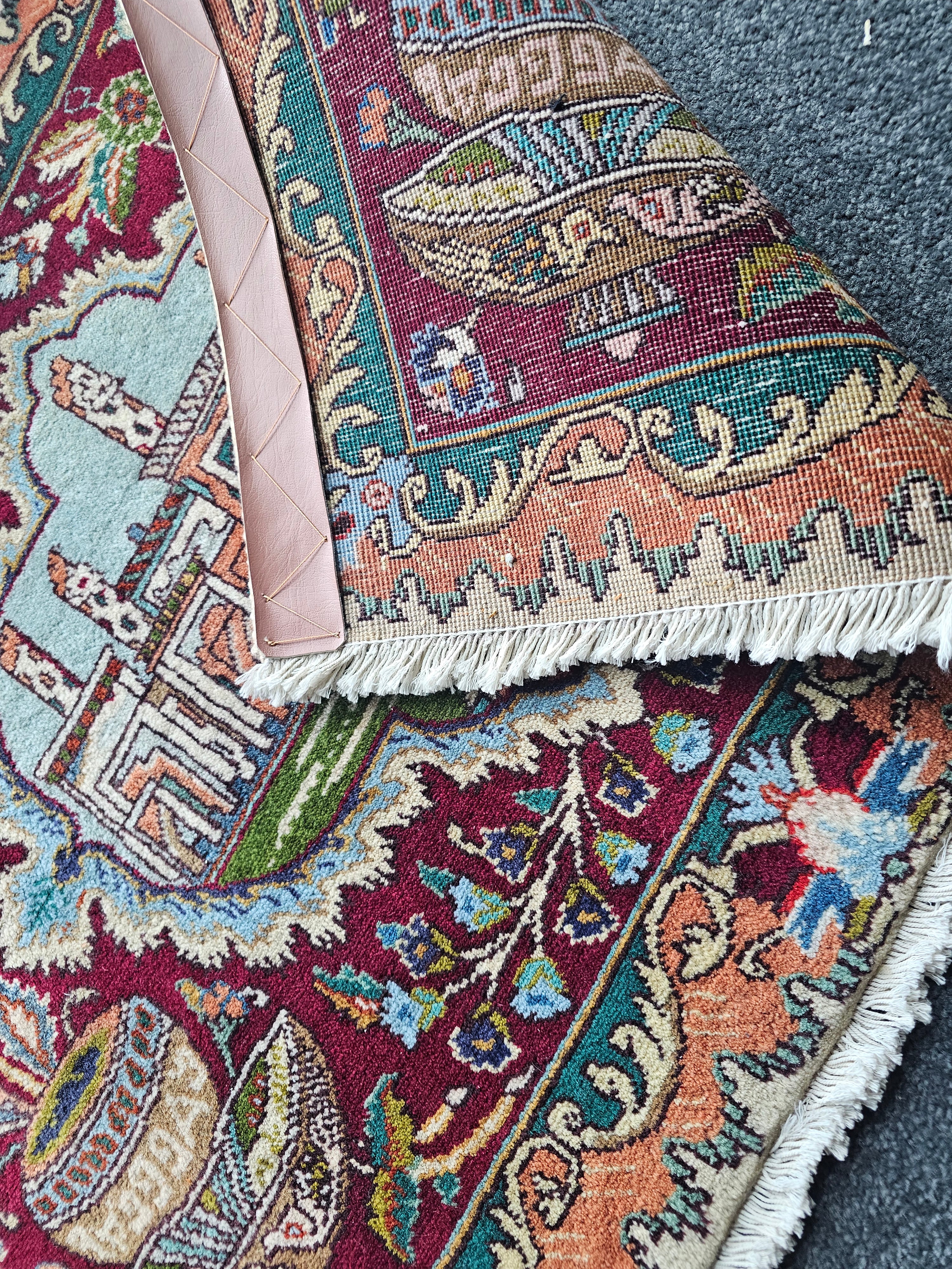 Beautiful handmade Perspolis pictorial Persian wall Rug made in Iran
