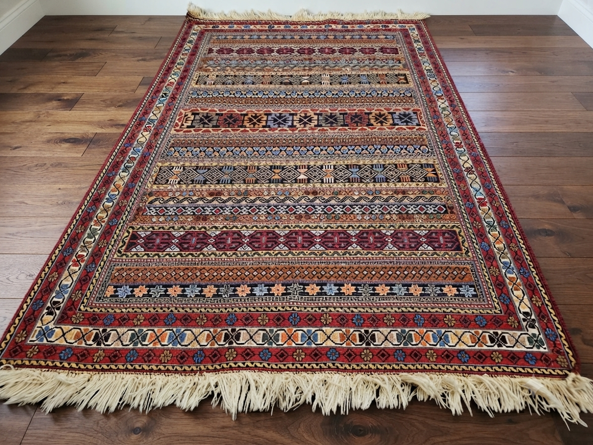 Beautiful tribal handmade Iranian kilim Rug