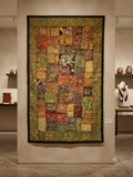 Handcrafted Iranian Patchwork Wall Tapestry