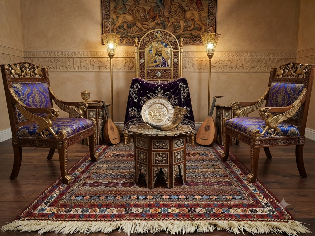 Beautiful tribal handmade Iranian kilim Rug