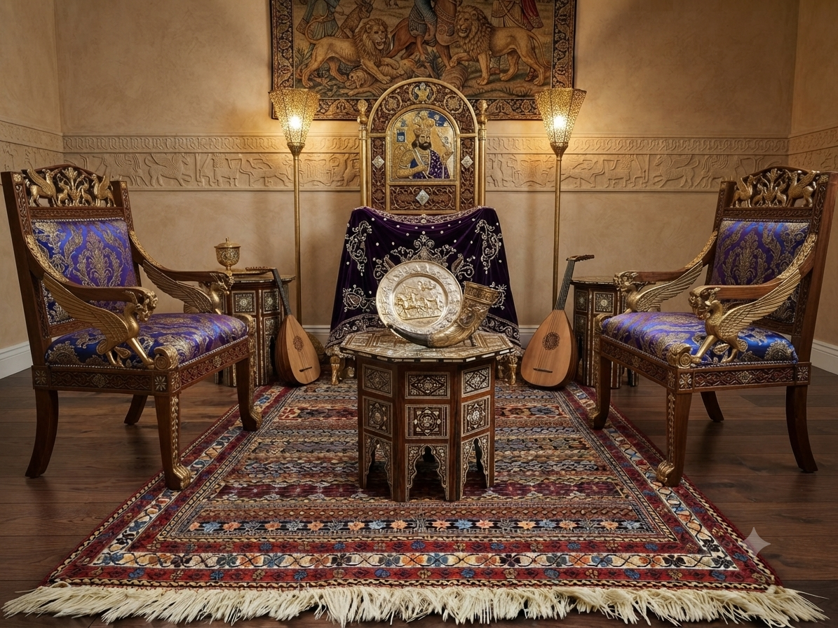 Beautiful tribal handmade Iranian kilim Rug