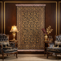 Persian Silk Qom Rug signed by Master Weaver