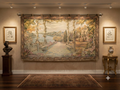 Authentic Italianate Villa Garden Scene Woven Jacquard Tapestry